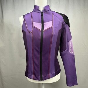 Kate Bishop Hawkeye Marvel Purple Superhero Cosplay Jacket One Sleeve Purple XL